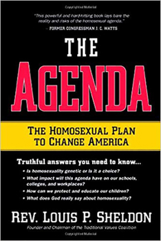 Hardcover The Agenda: The Homosexual Plan to Change America Book