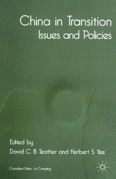 Paperback China in Transition: Issues and Policies Book
