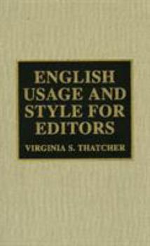 Hardcover English Usage and Style for Editors Book