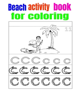 Paperback Beach activity book for coloring Book