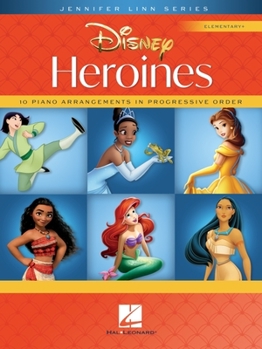 Paperback Disney Heroines: 10 Piano Arrangements in Progressive Order - Jennifer Linn Series Elementary+ Book