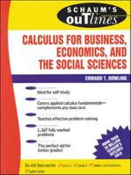 Paperback Schaum's Outline of Calculus for Business, Economics, and the Social Sciences Book