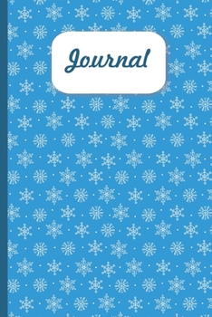 Paperback Journal - Snowflake: 6x9 - Lined Notebook For Writing Notes or Journaling Christmas Gift Cover Matte College Student School Gift for Cristm Book