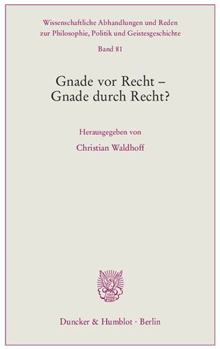 Paperback Gnade VOR Recht - Gnade Durch Recht? [German] Book