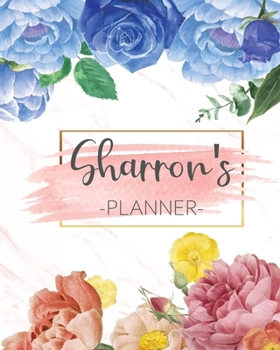 Sharron's Planner: Monthly Planner 3 Years January - December 2020-2022 | Monthly View | Calendar Views Floral Cover - Sunday start