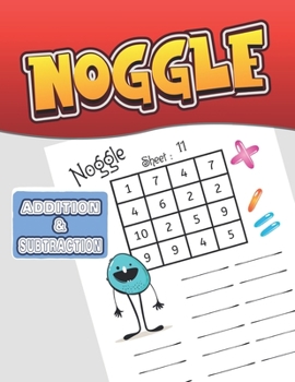 Paperback Noggle: Noggle Addition & Subtraction: Math Boggle, A Fun Math Warm-Up Activity Book