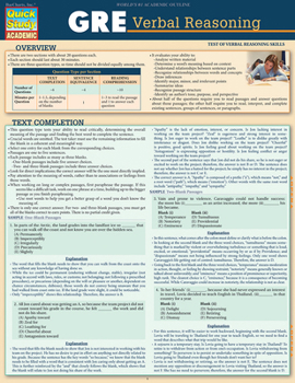 Pamphlet GRE - Verbal Reasoning Book
