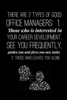 Funny Office Manager Blank College Ruled Line Paper