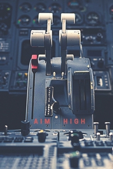 Airplane Aim High Collection Travel Lined Journal, Volume 6,  College Ruled Notebook, Softcover Writing Notepad Gift, 120 Pages