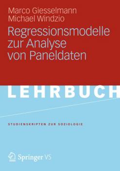Paperback Regressionsmodelle Zur Analyse Von Paneldaten [German] Book