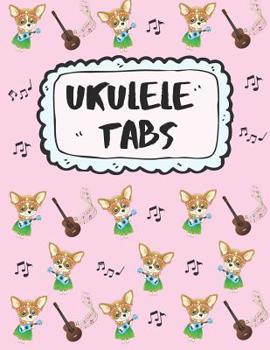 Paperback Ukulele Tabs: Get Your Uke on: Write Down Your own Ukulele Music! - Pretty Red Blank Sheet Music Paper Tablature for Ukulele with Ye Book