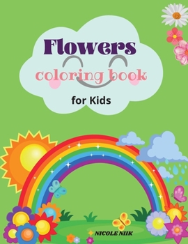 Paperback Flowers colouring book