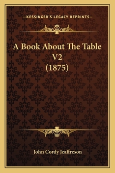 Paperback A Book About The Table V2 (1875) Book