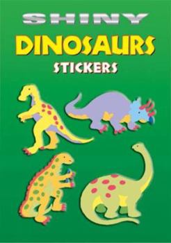 Paperback Shiny Dinosaurs Stickers Book