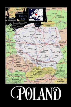 Paperback Poland: Map of Poland Notebook Book