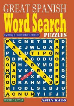 Paperback GREAT SPANISH Word Search Puzzles. Vol 2 [Spanish] Book