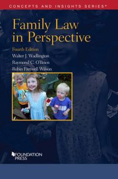 Paperback Family Law in Perspective (Concepts and Insights) Book