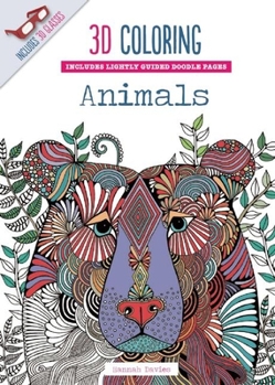 Paperback 3D Coloring Animals Book
