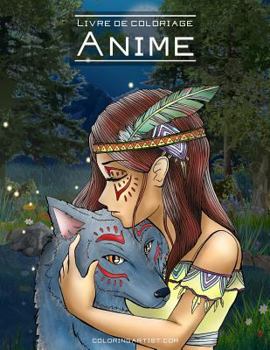Paperback Livre de coloriage Anime 1 & 2 [French] Book