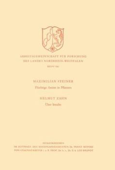 Paperback Flüchtige Amine in Pflanzen. Über Insulin [German] Book