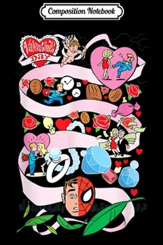 Composition Notebook: Marvel Spider-Man Valentine's Day Card  Journal/Notebook Blank Lined Ruled 6x9 100 Pages