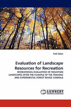 Paperback Evaluation of Landscape Resources for Recreation Book