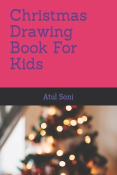 Paperback Christmas Drawing Book For Kids Book