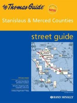 Map Thomas Guide 2003 Street Stanislaus & Merced Counties Book