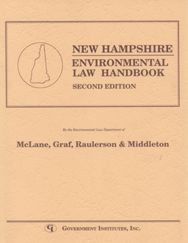 Paperback New Hampshire Environmental Law Handbook Book