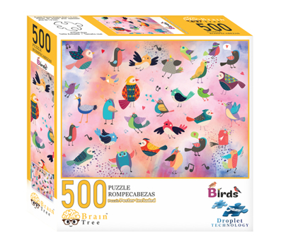 Misc. Brain Tree - Bird Puzzle - 500 Piece Puzzles for Adults: With Droplet Technology for Anti Glare & Soft Touch Book