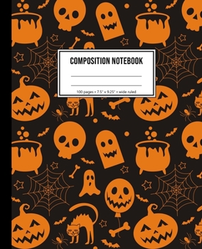 Paperback Composition Notebook: Halloween Notebook For Kids Book