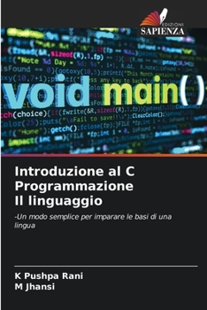 Paperback Introduzione al C Programmazione Il linguaggio [Italian] Book