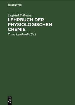 Hardcover Lehrbuch der physiologischen Chemie [German] Book