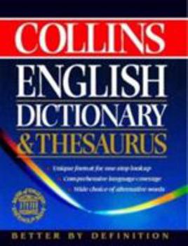 Hardcover Collins English Dictionary and Thesaurus Book
