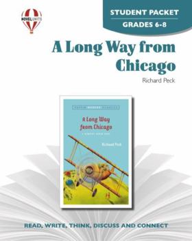 Paperback A Long Way From Chicago - Student Packet by Novel Units Book