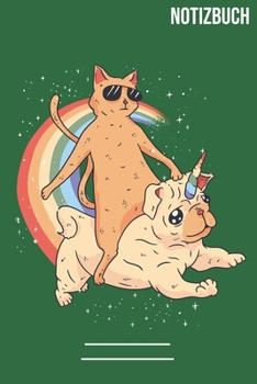 Notizbuch Gepunktet Katze Mops Regenboge: A5  Notebook • 111 Seiten  • Extra  Kalender 2020 •  Einzigartig •  Dotgrid •  Dotted •  Punktraster  • Geschenk • Geschenkidee (German Edition)