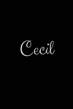 Paperback Cecil: notebook with the name on the cover, elegant, discreet, official notebook for notes Book