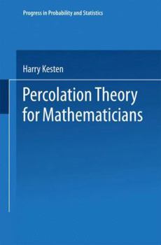 Paperback Percolation Theory for Mathematicians Book