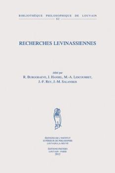 Paperback Recherches Levinassiennes [French] Book