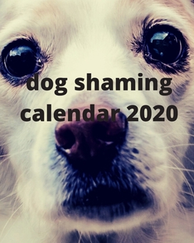 Paperback dog shaming Calendar 2020 Book