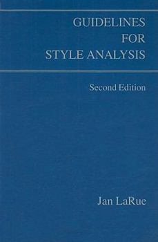 Paperback Guidelines for Style Analysis Book
