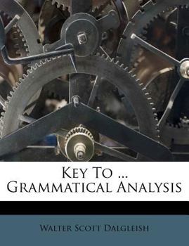 Paperback Key To ... Grammatical Analysis Book