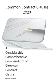Paperback Common Contract Clauses 2023 Book