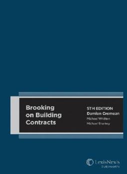 Hardcover Brooking on Building Contracts 5th Edition Book