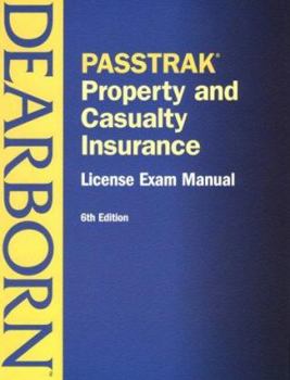 Paperback Passtrak Property and Casualty Insurance License Exam Manual Book