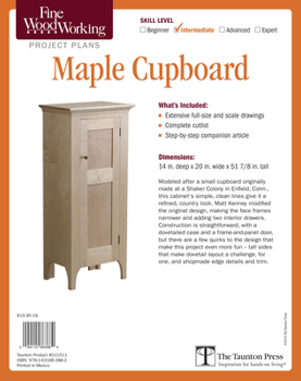 Fine Woodworking's Maple Cupboard Plan