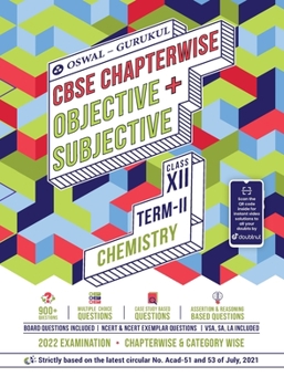 Paperback Oswal-Gurukul Chemistry Chapterwise Objective + Subjective for CBSE Class 12 Term 2 Exam Book