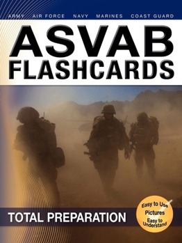 Paperback ASVAB Armed Services Vocational Aptitude Battery Flashcards Book