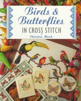 Paperback Birds & Butterflies in Cross Stitch Book