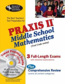 Paperback The Best Teachers' Test Preparation for the Praxis II Middle Shcool Mathematics Test [With CD ROM] Book